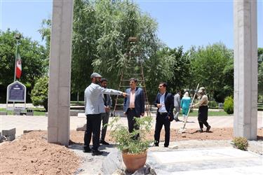 بازدید مهندس داودی و اعضای شورای اسلامی از پروژه‌های در حال احداث شهر زیار